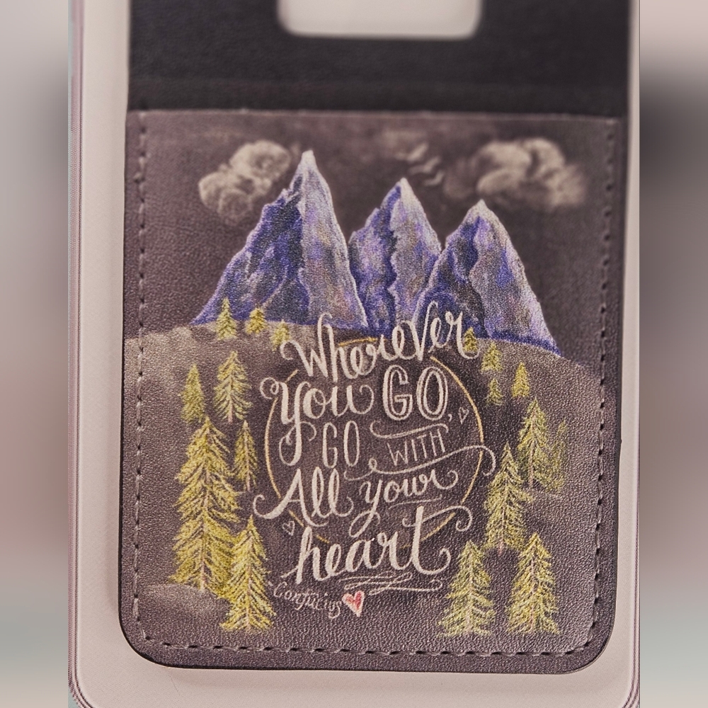Adhesive Phone Pocket Wallet Mountain Poem Wherever You Go BUNDLE 2 GET 1 FREE